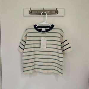 NWT Zara Knit Striped Tee 5 Years